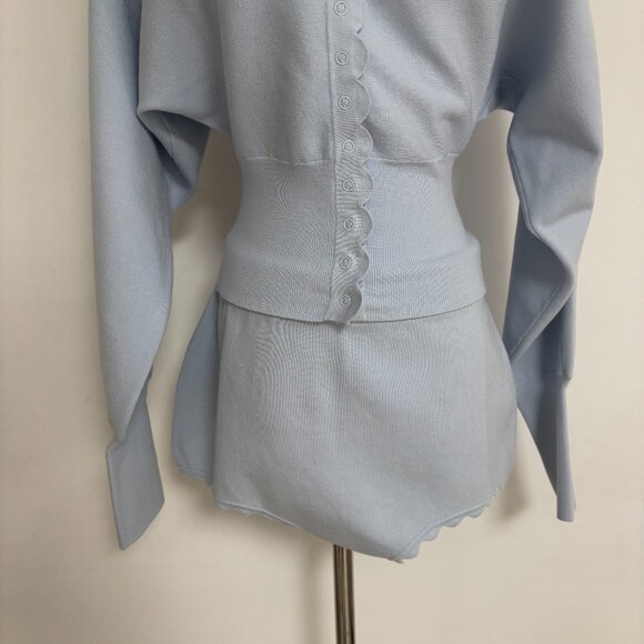 Helsa Women's Blue and Grey Cardigan - Picture 6 of 16